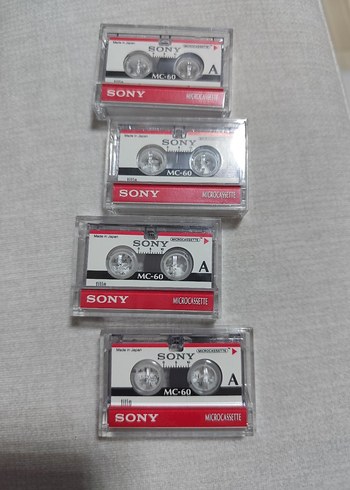 Sony MC-60 Mikro Kaset 4'lü Set tertemiz