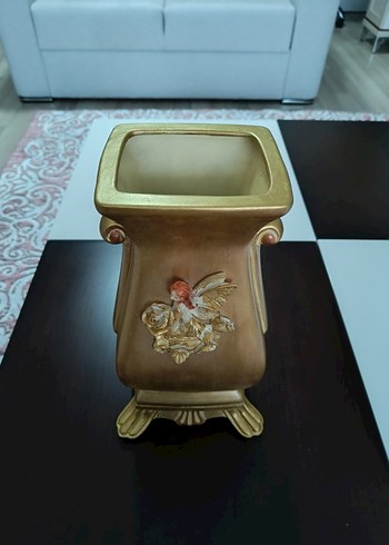 tamamen el emeği polyester çok şık vazo