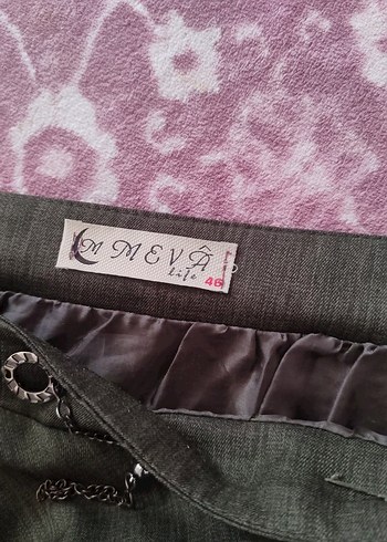 Kadın Kemerli Midi Boy Salaş Etek - Görsel 2