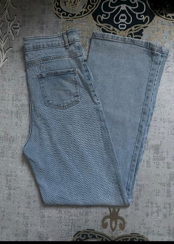 Trendyol & Milla Mavi Yüksek Bel Bol Paça Denim Kot