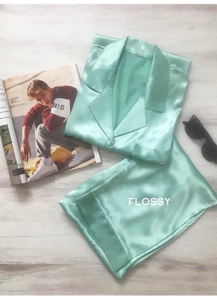 Uzun Kollu Rahat Kadın Pijama Takımı - Görsel 3