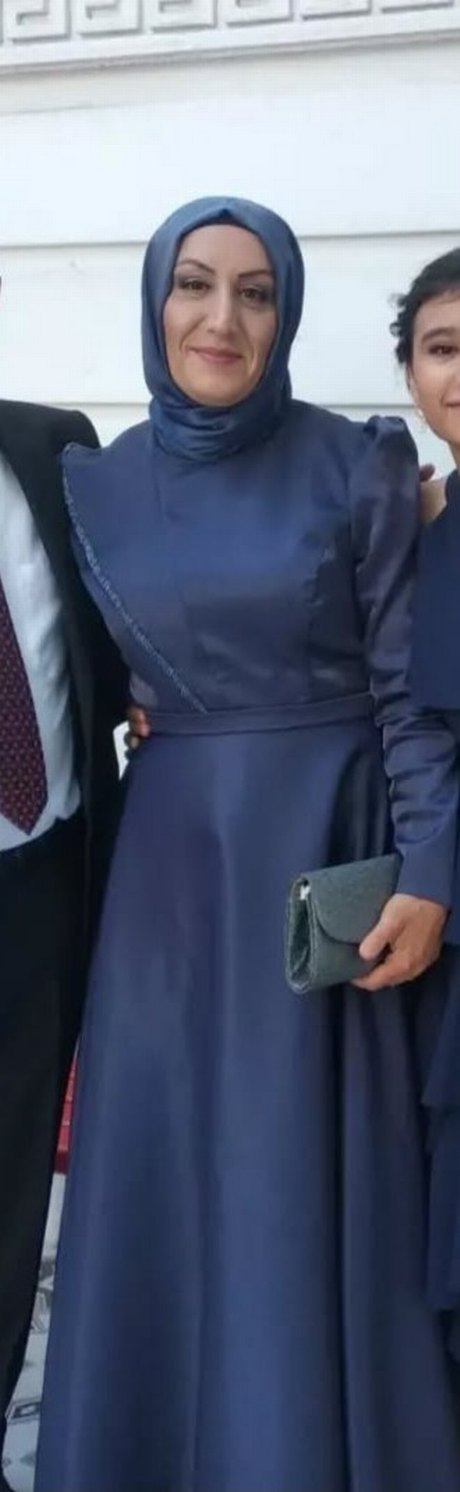 Lacivert Tesettür Abiye - Görsel 4