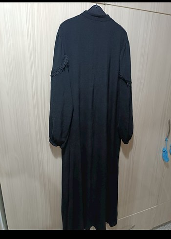 50 Beden siyah Renk Siyah Düğmeli Ferace