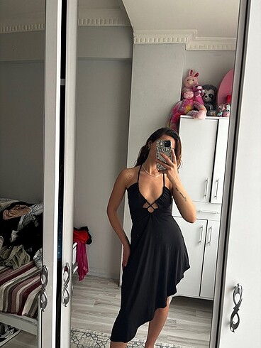 s Beden siyah Renk Elbisemm