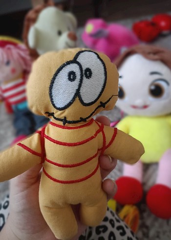  Beden Renk Renkli Pembe Saçlı Bez Bebek oyuncak set