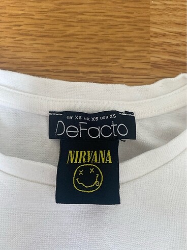 Defacto defacto nırvana t-shirt