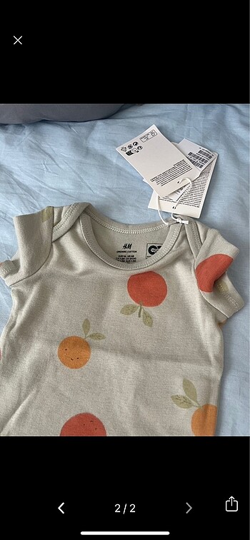 H&M marka orijinal bebek şort takımı