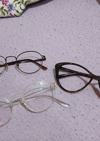 Şeffaf,Demir,Leopar cat eye Minimalist Kadın Gözlüğü