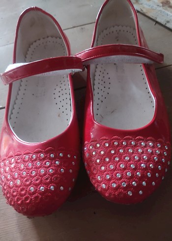 Kız Çocuk Kırmızı Babet Ayakkabı - Görsel 2