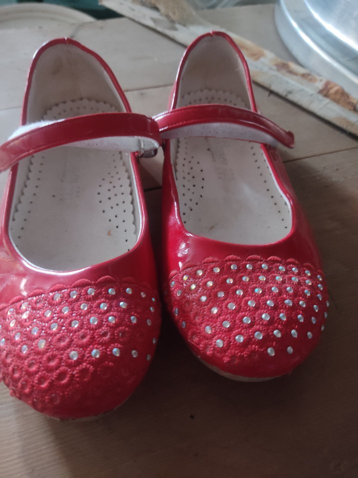 Kız Çocuk Kırmızı Babet Ayakkabı - Görsel 3