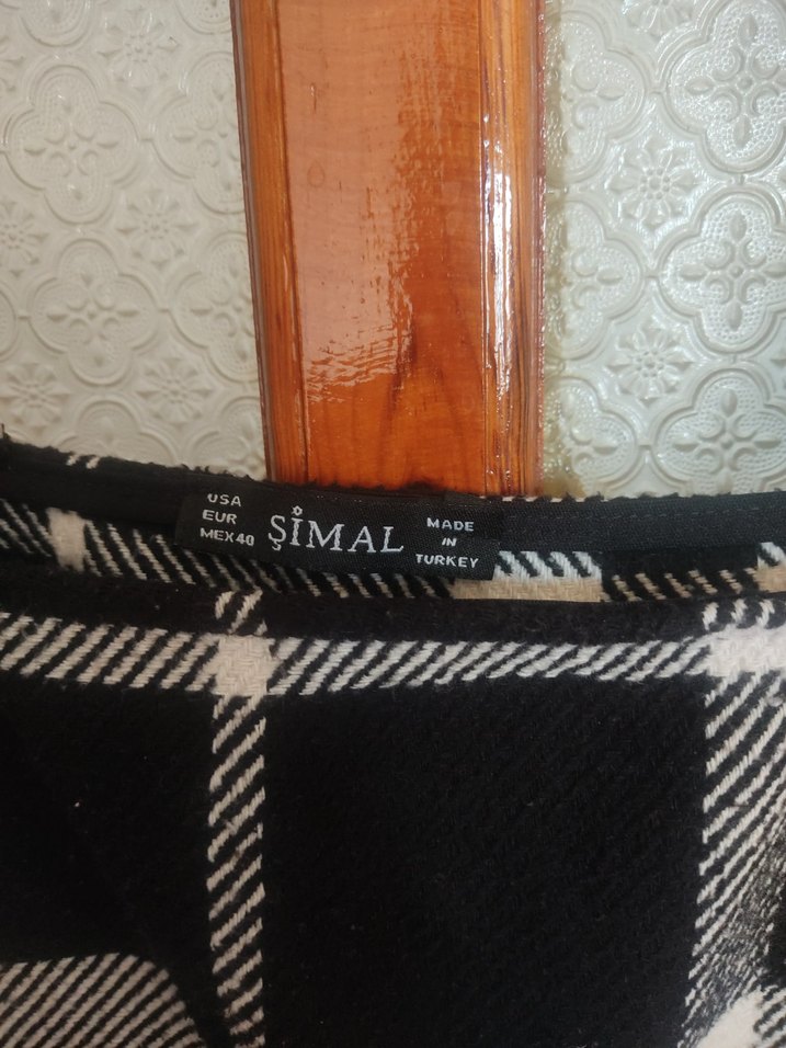 Kızlar için Kareli Askılı Gri Salopet - Görsel 4