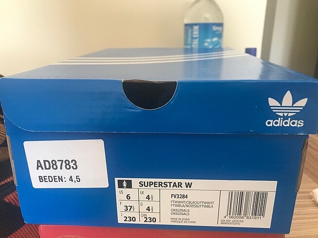 37,5 Beden beyaz Renk Adidas superstar
