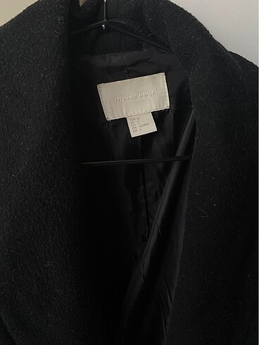 s Beden H&M siyah yunlu kaban