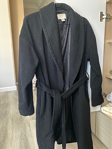 H&M siyah yunlu kaban