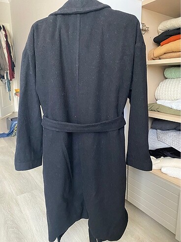 H&M H&M siyah yunlu kaban