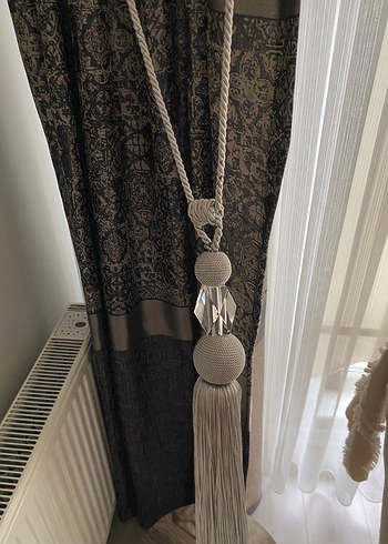 Gri Desenli Klasik Perde - Görsel 3