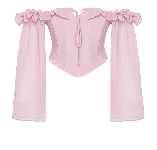 xs Beden pembe Renk Trendyolmilla prenses bluz