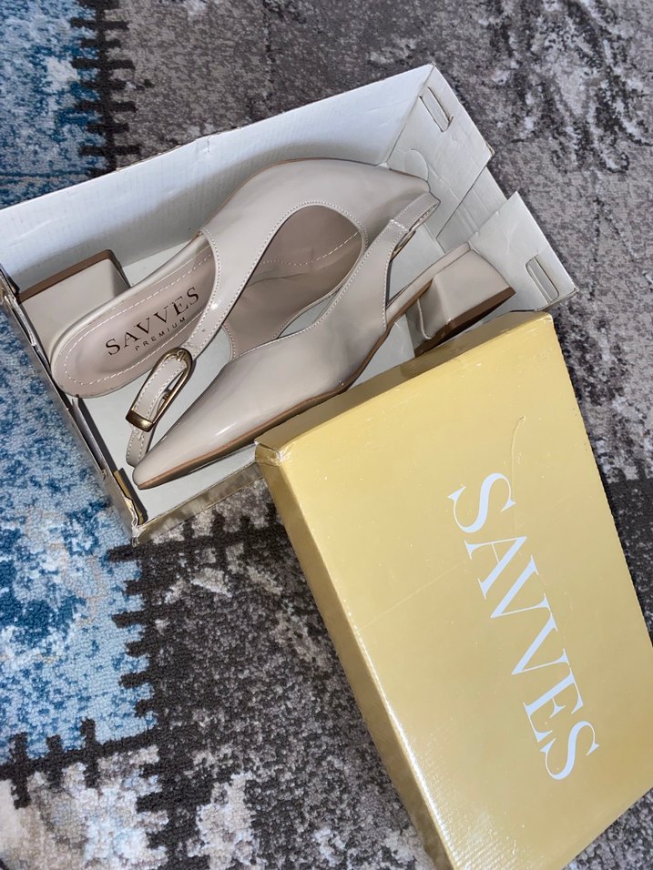 Sıfır krem rengi babet - Görsel 2