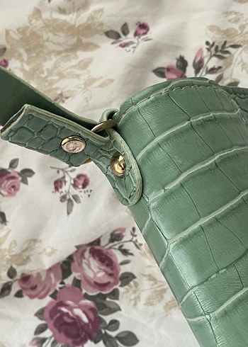 SuYeşili Yılan Derisi çanta - Görsel 3