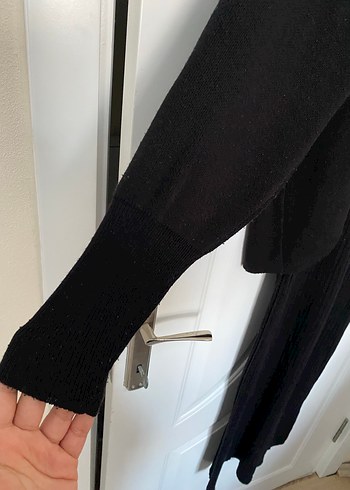 Siyah triko elbise takım - Görsel 4