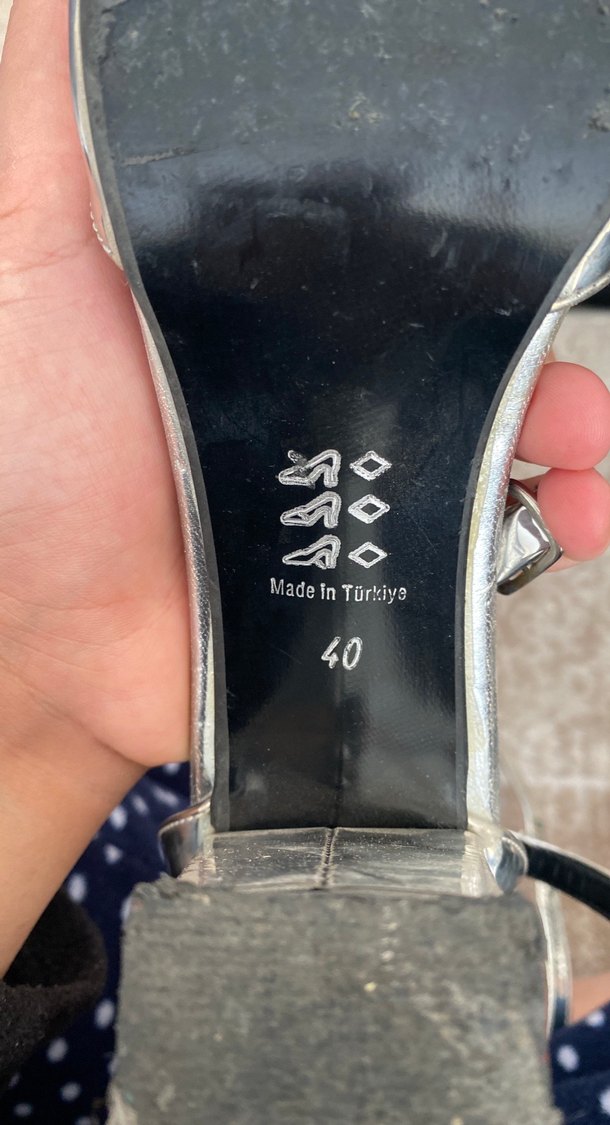 Gümüş abiye ayakkabı - Görsel 3