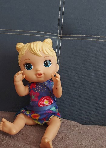 Renkli Mavi Elbiseli Bebek Oyuncak
