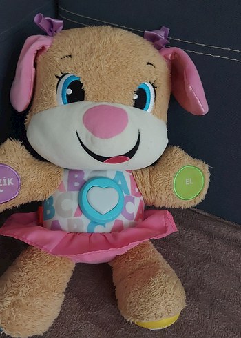 Fisher Price Renkli Pembe Eğitici Oyuncak Köpek