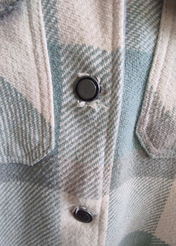 kışlık ceket gömlek mavi - Görsel 3