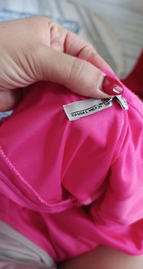 Pembe Drapeli Midi V Yaka Elbise - Görsel 3