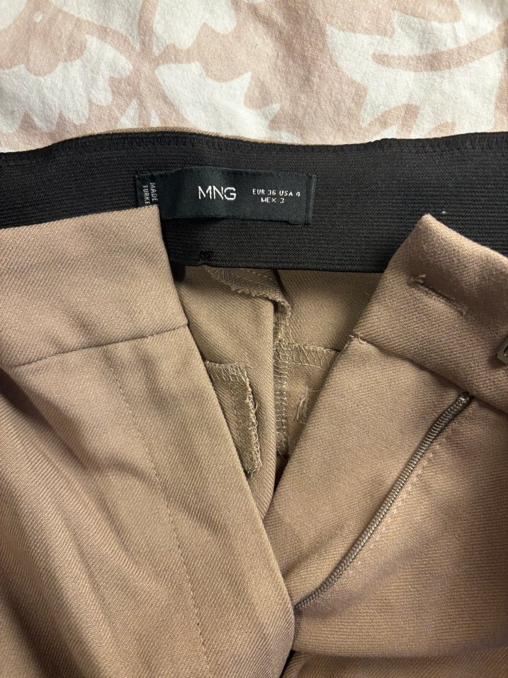 Mango Kahverengi Kumaş Pantolon - Görsel 2