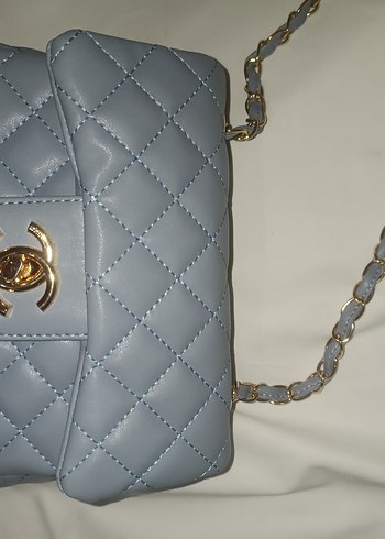 Chanel Chanel Gri Zincir Detaylı Kadın Deri Çanta