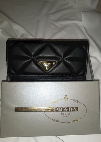 Prada Siyah Deri Kadın Portföy