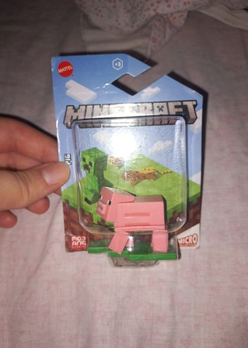 Minecraft Mikro Figür - Pembe Domuz