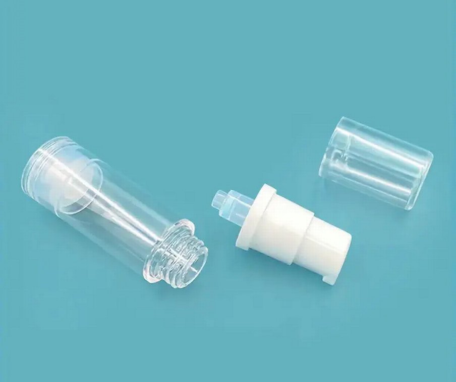 Şeffaf Beyaz Pompalı BB Krem Şişesi - Görsel 2