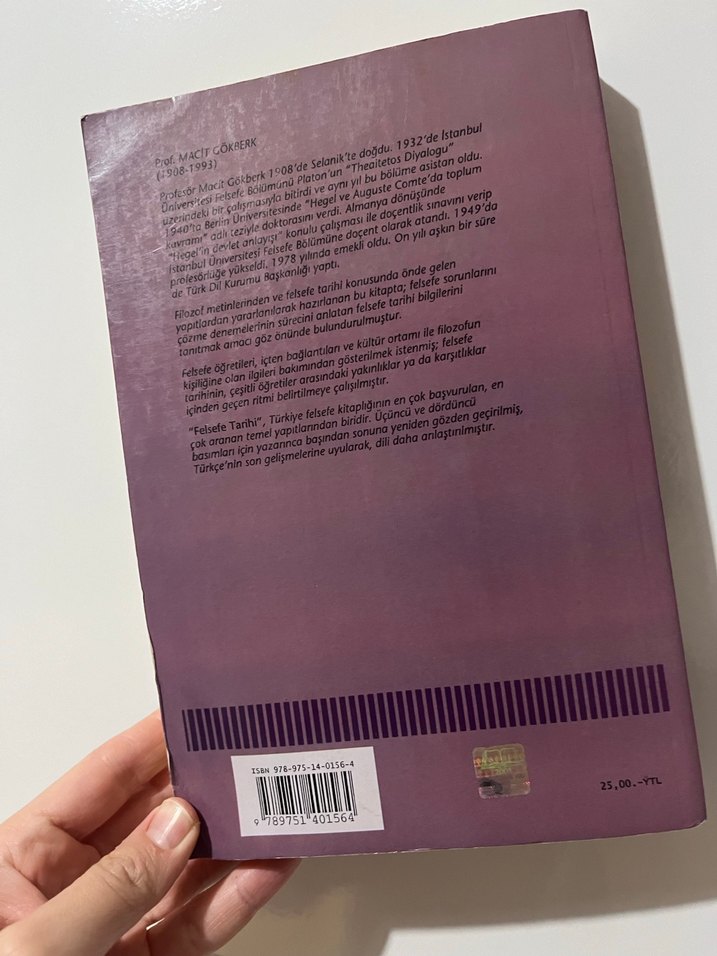Felsefe Tarihi - Prof. Macit Gökberk - Görsel 2