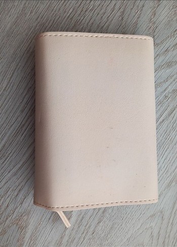 Krem rengi deri cüzdan - Görsel 2