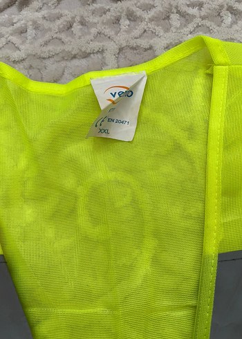 Sarı Reflektörlü Fermuarlı Erkek Yelek - Görsel 2