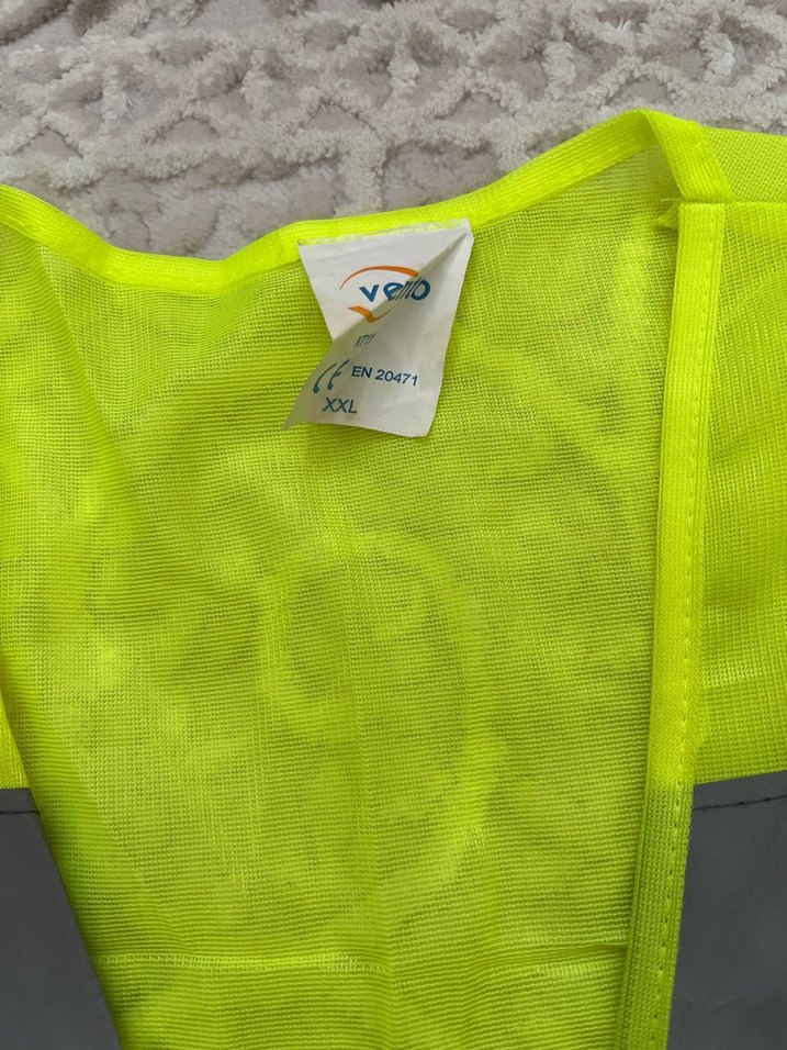 Sarı Reflektörlü Fermuarlı Erkek Yelek - Görsel 2