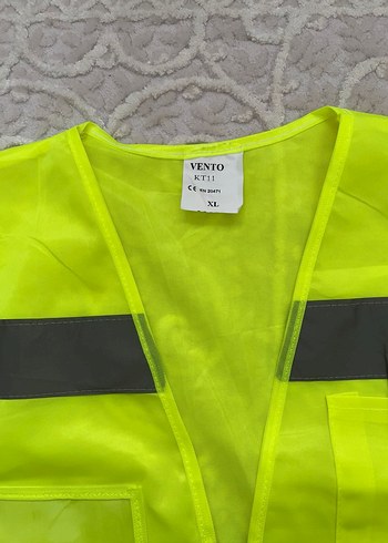 Erkek Sarı Reflektörlü Fermuarlı Yelek - Görsel 2