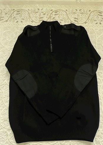 Fermuarlı Siyah Erkek Polar Sweatshirt - Görsel 2