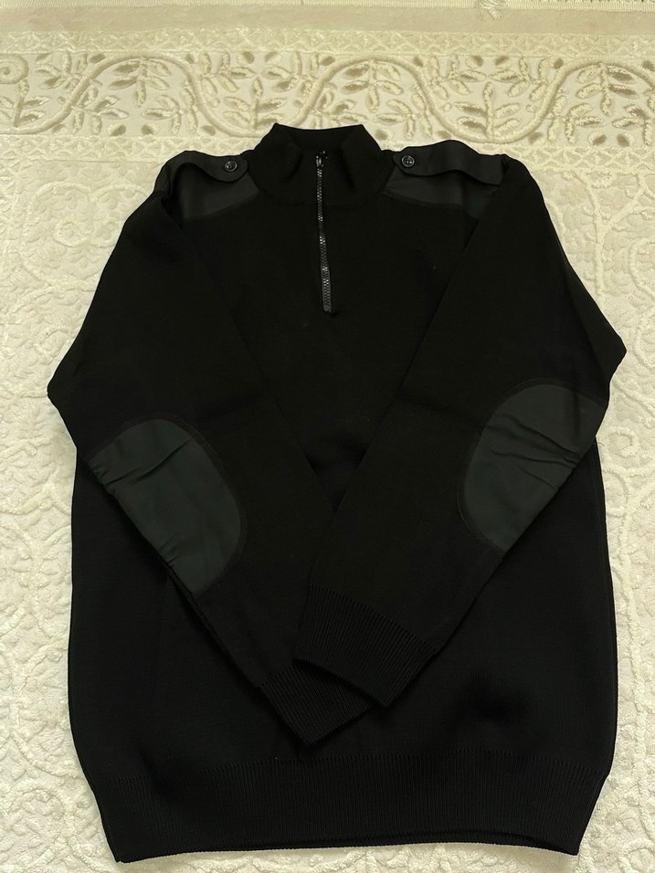 Fermuarlı Siyah Erkek Polar Sweatshirt - Görsel 2