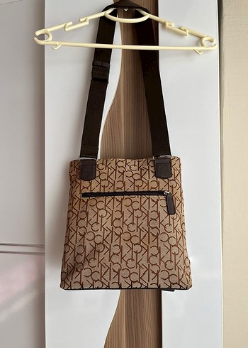 Kahverengi Deri Baskılı Kadın Çapraz Çanta - Görsel 2