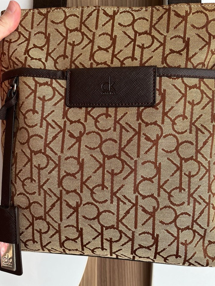 Kahverengi Deri Baskılı Kadın Çapraz Çanta - Görsel 3