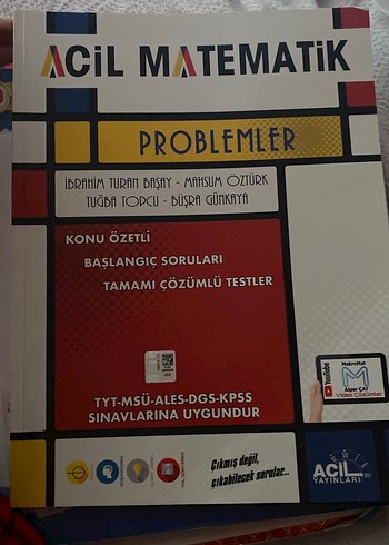 Acil Matematik Problemler - Konu Özetli Soru Bankası