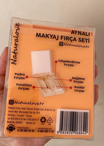 Naturalove Sarı Makyaj fırça seti - Görsel 3