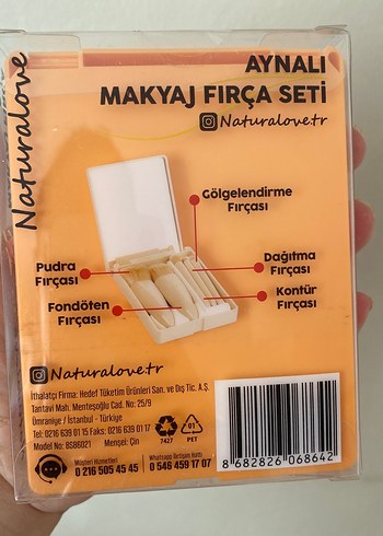 Naturalove Sarı Makyaj fırça seti - Görsel 2