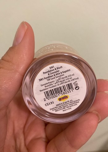 Beaulis 3'ü 1 Arada Beige Compact Pudra ve makyaj bazı - Görsel 3