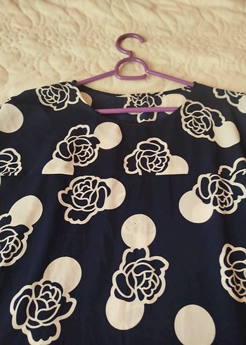 lacivert BaskılıTunik - Görsel 3