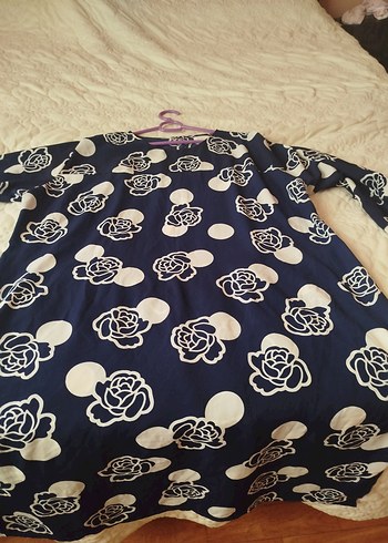 lacivert BaskılıTunik - Görsel 2