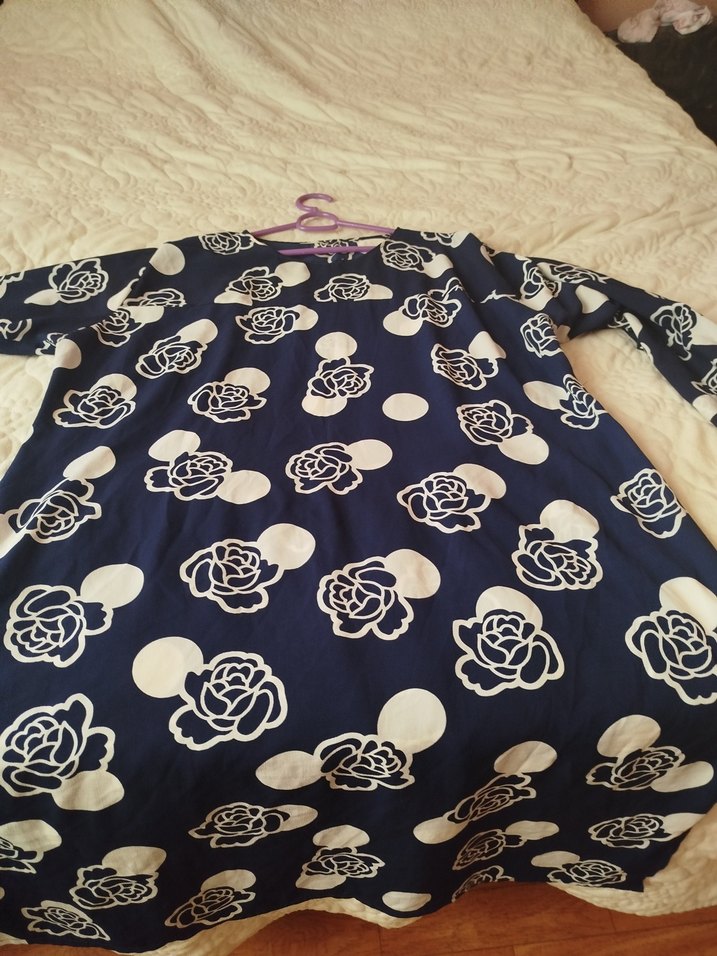 lacivert BaskılıTunik - Görsel 2